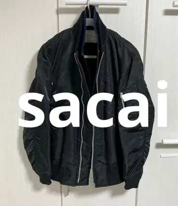 sacai MA-1 테일러드 자켓 도킹 블루종 사이즈 2