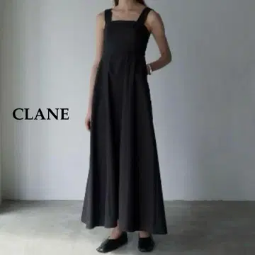 새상품급 CLANE 와이드 스트랩 원피스 블랙 올 시즌 M 봄/여름