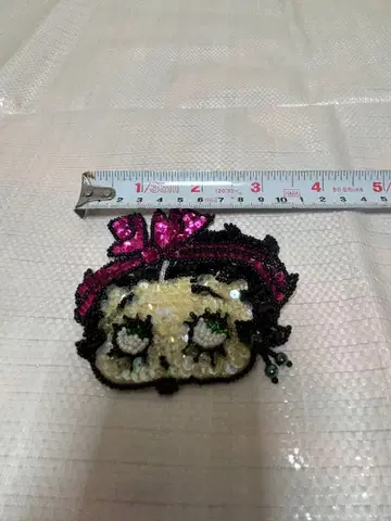 Betty Boop 비즈 자수 와펜