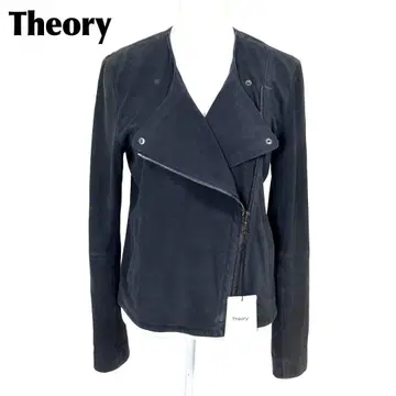 정가 9.8만 택 포함 Theory 염소 가죽 라이더 자켓 L 블랙 무지