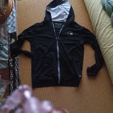 BILLABONG UV컷 집업 후드티 블랙 L