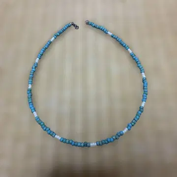 터콰이즈 블루 비즈 목걸이