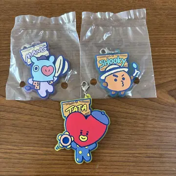 BT21 러버 키링 3종 세트 MANG SHOOKY TATA