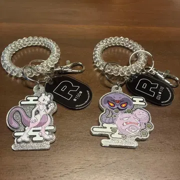 극락탕 포켓몬 목욕탕! 뮤츠 & 마타도구스 아보크 키링