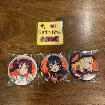 러브 라이브 선샤인 리아 요시코 마리 캔뱃지 입체 스티커 GKSS