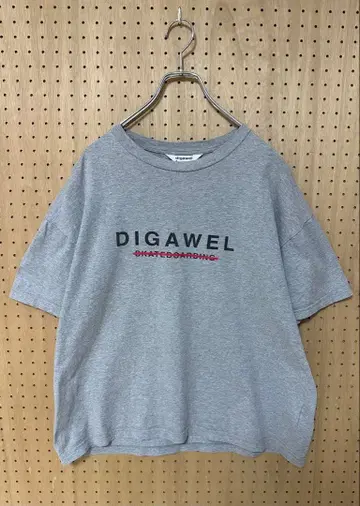 DIGAWEL4 x MIN-NANO NOT SKATIN 티셔츠 그레이
