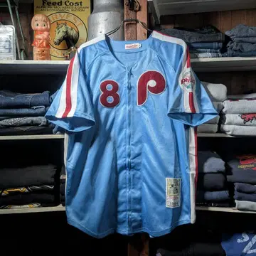 80s 필리스 미첼 베이스볼 셔츠 후안 사무엘