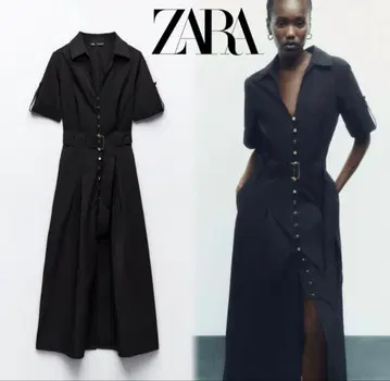최종 가격 ZARA 블랙 롱 원피스 택 포함 미사용 새상품