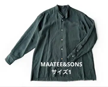 [ 새상품급 ] MAATEE&SONS 프린지 셔츠 린넨 사이즈 1