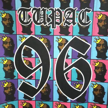 레어 새상품급 2PAC 투팍 올 패턴 T셔츠 XL
