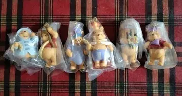 곰돌이 푸 피규어 키링 6종 세트 컴플리트