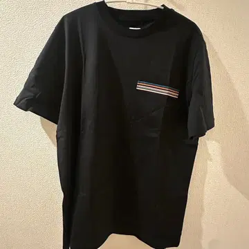 Paul Smith 멀티 스트라이프 포켓 티셔츠 블랙 L