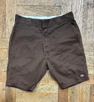 90s Dickies 워크 숏팬츠 브라운 ideal 지퍼