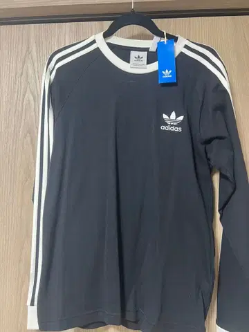 adidas Originals 긴팔 티셔츠 블랙