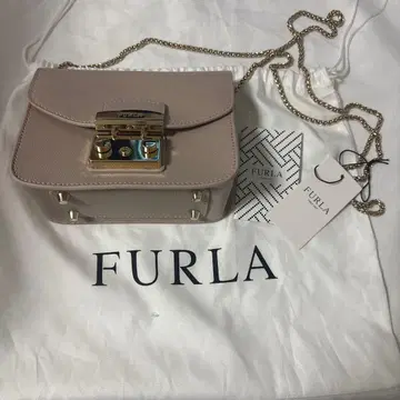 FURLA 훌라 메트로폴리스 미니 숄더백 핑크 베이지
