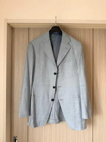 새상품급 Belvest 바니스별주 자켓 46 울 실크 린넨
