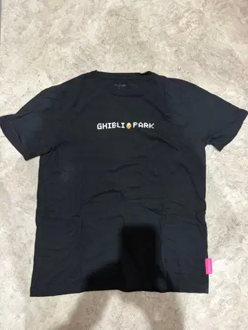 GHIBLI PARK 도트 그림 T셔츠 블랙