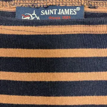 SAINT JAMES 보더 티셔츠 긴팔
