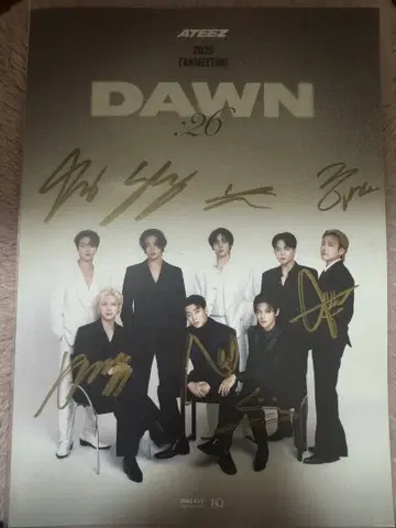 ATEEZ 2026 FANMEETING DAWN:26 사인 포함 포스터