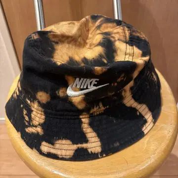 NIKE 버킷햇 블리치 가공 블랙