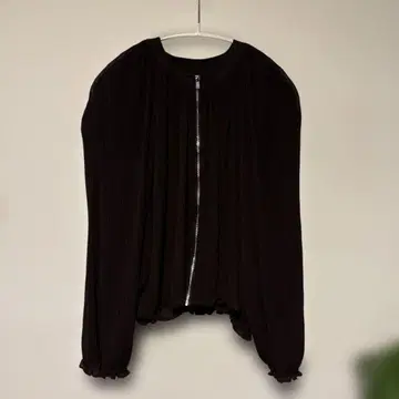 [ 세일 ] ZARA 시어 리브 블루종 ( 브라운 )