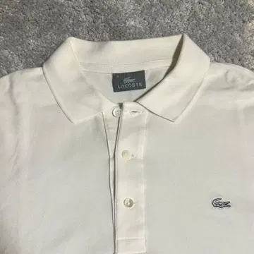 LACOSTE 라코스테 피케 셔츠 화이트 로고