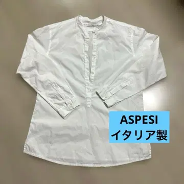 ASPESI 아스펜지 월드 긴팔 화이트 셔츠 여성용 42 사이즈