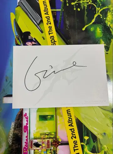 aespa LEMONADE US 한정판 지젤 친필 사인