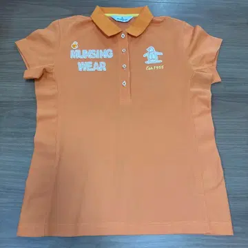 Munsingwear 피케 셔츠 오렌지 L 사이즈