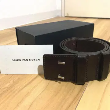 25SS DRIES VAN NOTEN 브라운 가죽 벨트 size:90