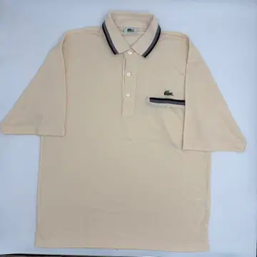 80-90s LACOSTE 피케 셔츠 베이지 레어
