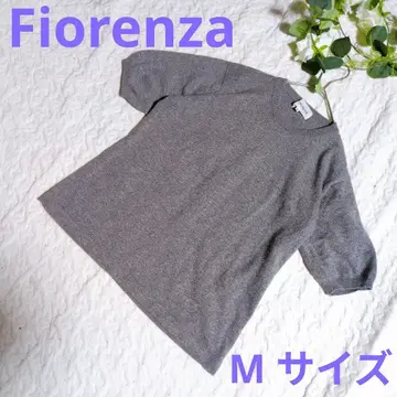 [ Fiorenza ] 반팔 니트 그레이 M 사이즈 캐시미어 100%