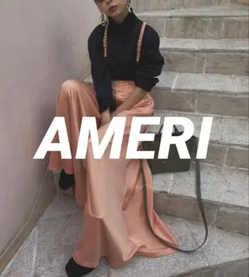 [ 새상품급 ] Ameri VINTAGE 슬렌더 서스펜더 팬츠 오렌지 S
