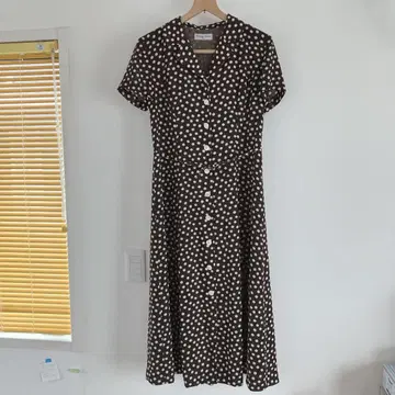 GERARD DAREL 도트 무늬 반팔 원피스 L