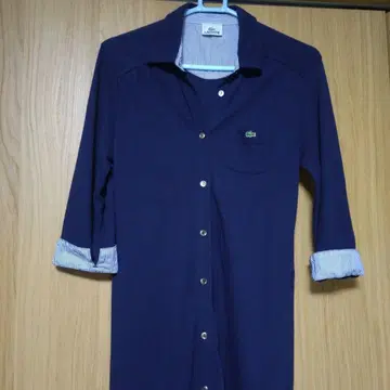 LACOSTE 셔츠 원피스 7부 소매
