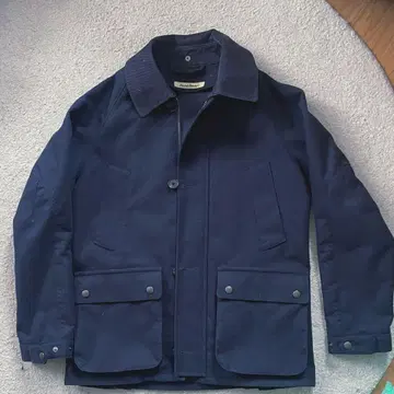 바버 스타일 Field Jacket Navy