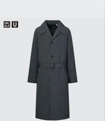UNIQLO U 트렌치코트 다크 그레이 S 사이즈