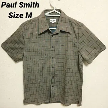 Paul Smith LONDON 폴스미스 체크 무늬 반팔 셔츠 M