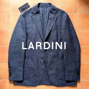 [최근 모델] LARDINI 자켓 린넨 혼방 네이비 48사이즈
