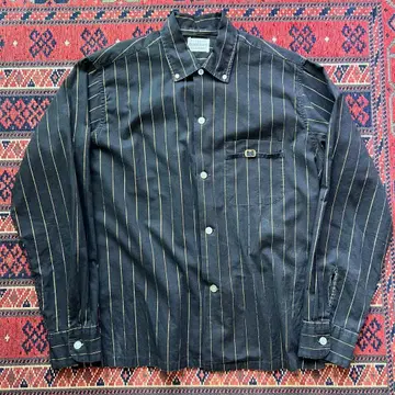 50s TOWNCRAFT GoldStripe BlackShirt