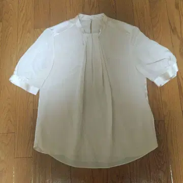 반팔 블라우스 실크
