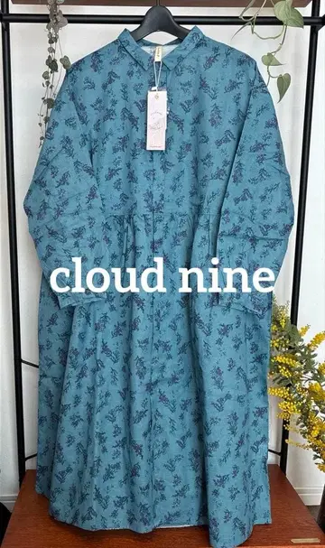 새상품 cloud nine 꽃무늬 셔츠 원피스