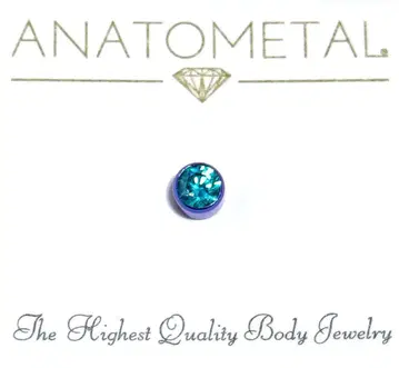 Anatometal 아나토메탈 베젤 세트 젬 엔드 14g 4mm