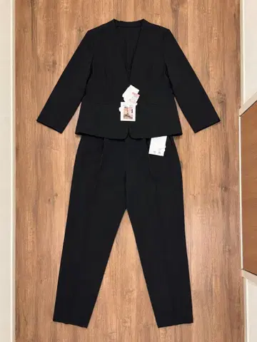새상품 시마무라 mir..neni 노카라 자켓 셋업 L 다크 네이비