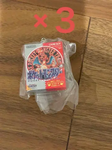 포켓몬 패키지 & 카트리지 키링 컬렉션 1996-2002 빨간색