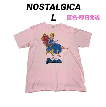 레어 Disney 노스탤지카 신데렐라 T셔츠 핑크 L사이즈 즉시 발송