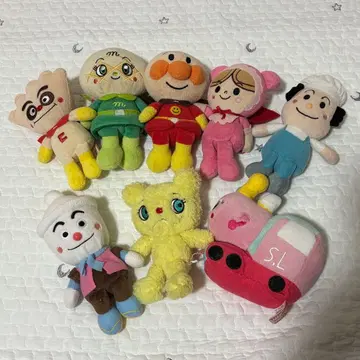 호빵맨 봉제 인형 8체 세트 묶음 판매