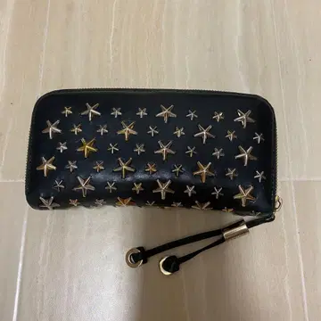 최종 가격 인하! JIMMY CHOO 장지갑 스타 스터드 블랙 x 골드