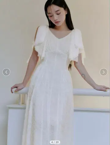 SNIDEL 리본 자카드 원피스