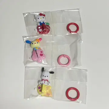 산리오 키링 행거 키티 우사하나 포차코 3세트